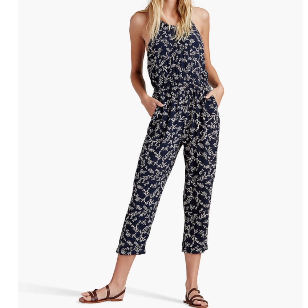 Lucky Brand Print Mix Surplice Romper